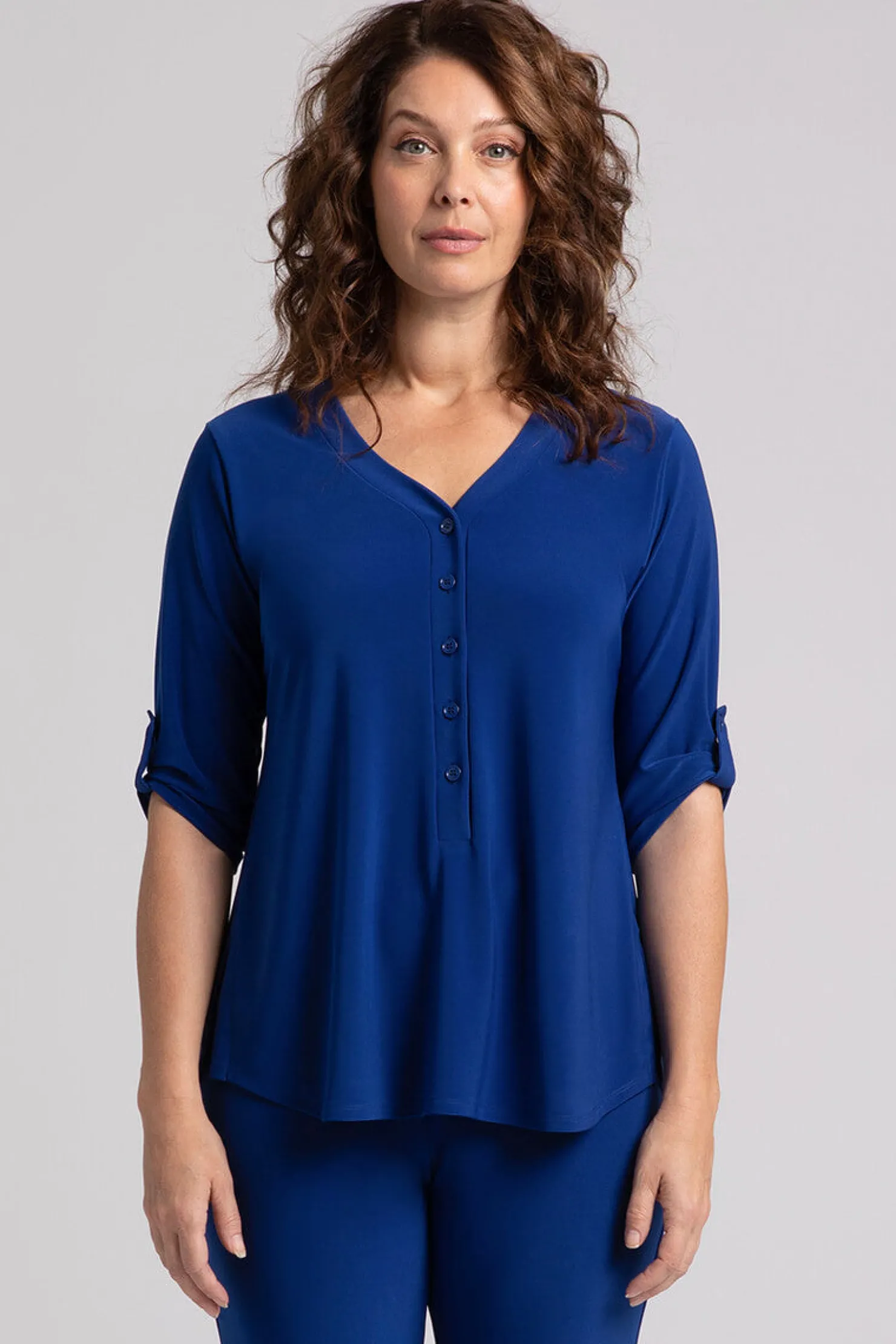 Sympli Tops>Convoy Henley Twilight