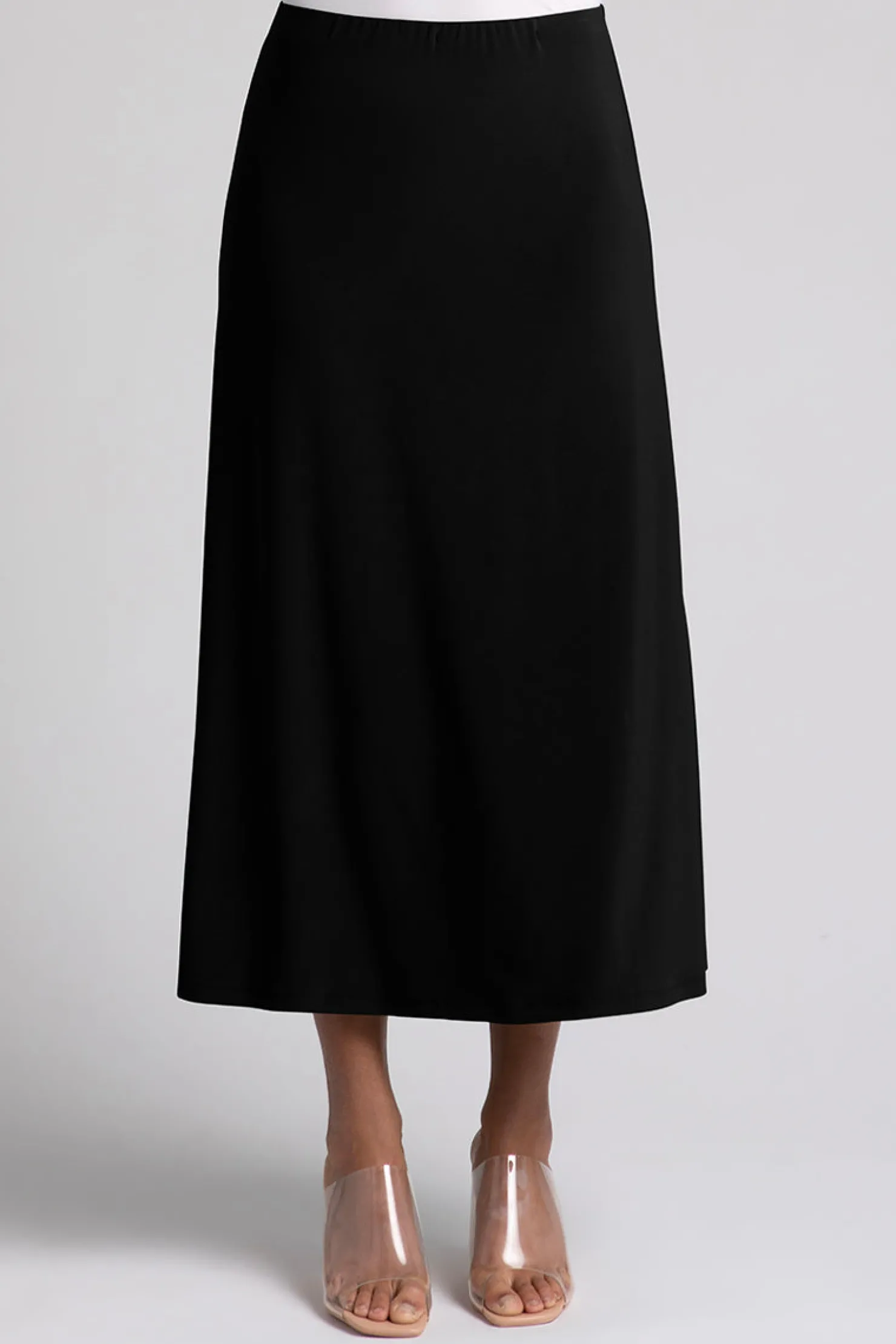 Sympli Bottoms>Essential A-Line Skirt Black