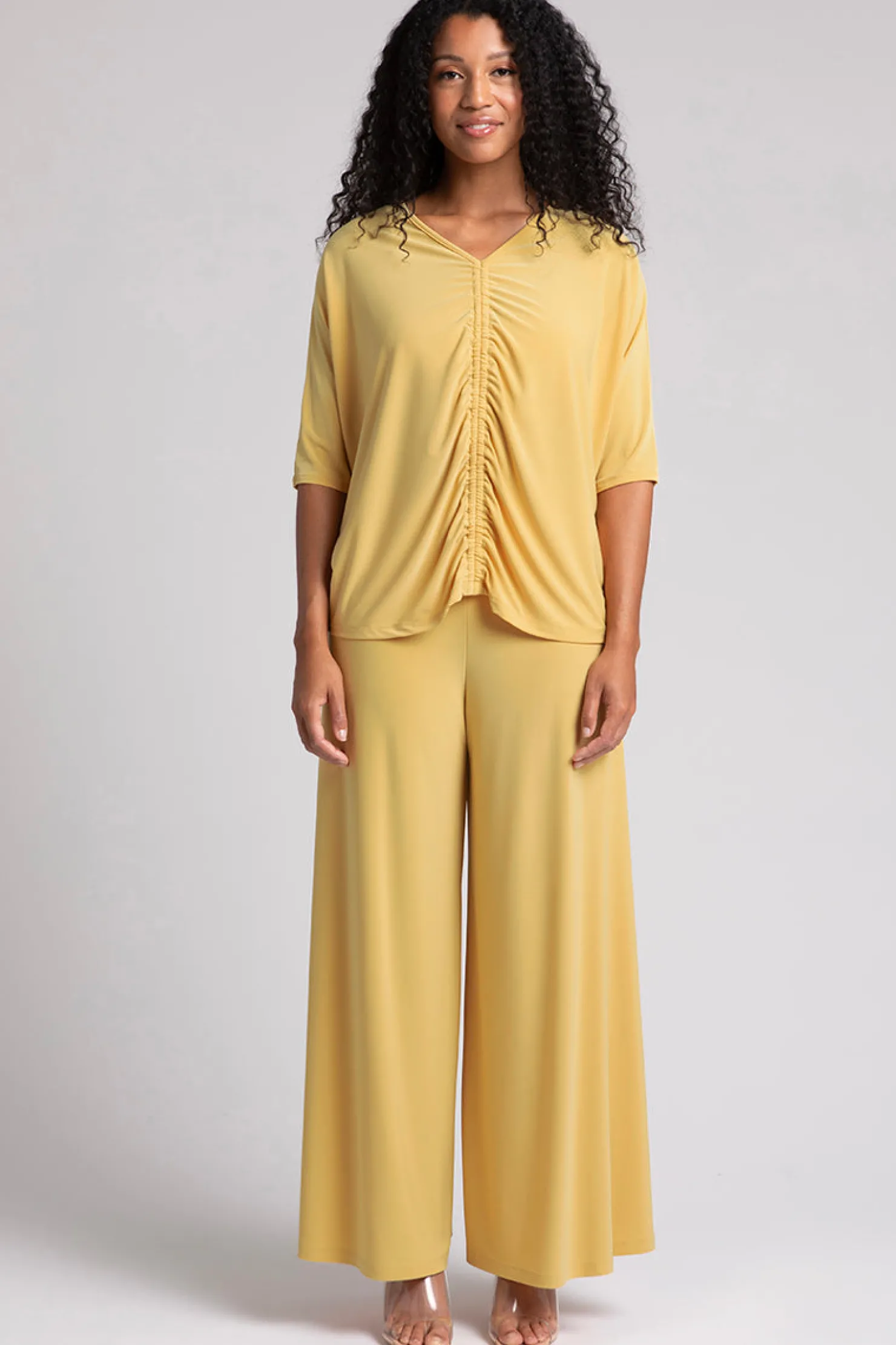 Sympli Tops>Fete Dolman Top Marigold
