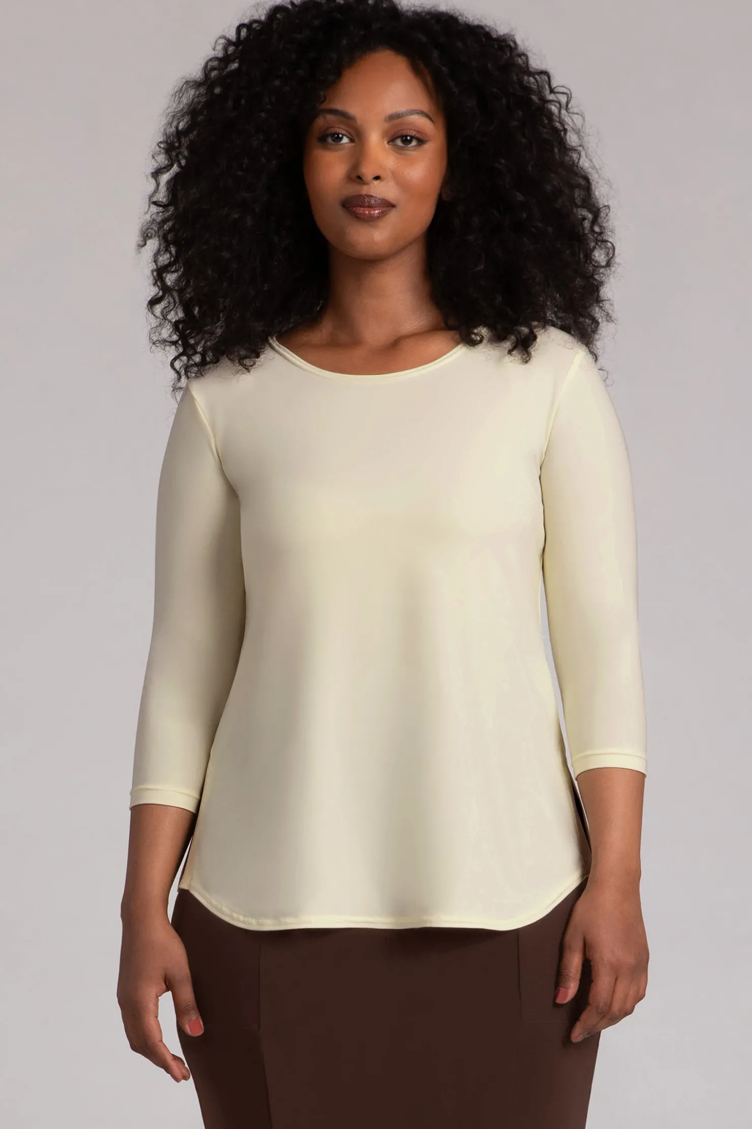 Sympli Tops>Go To Classic T Relax LemonChiffon