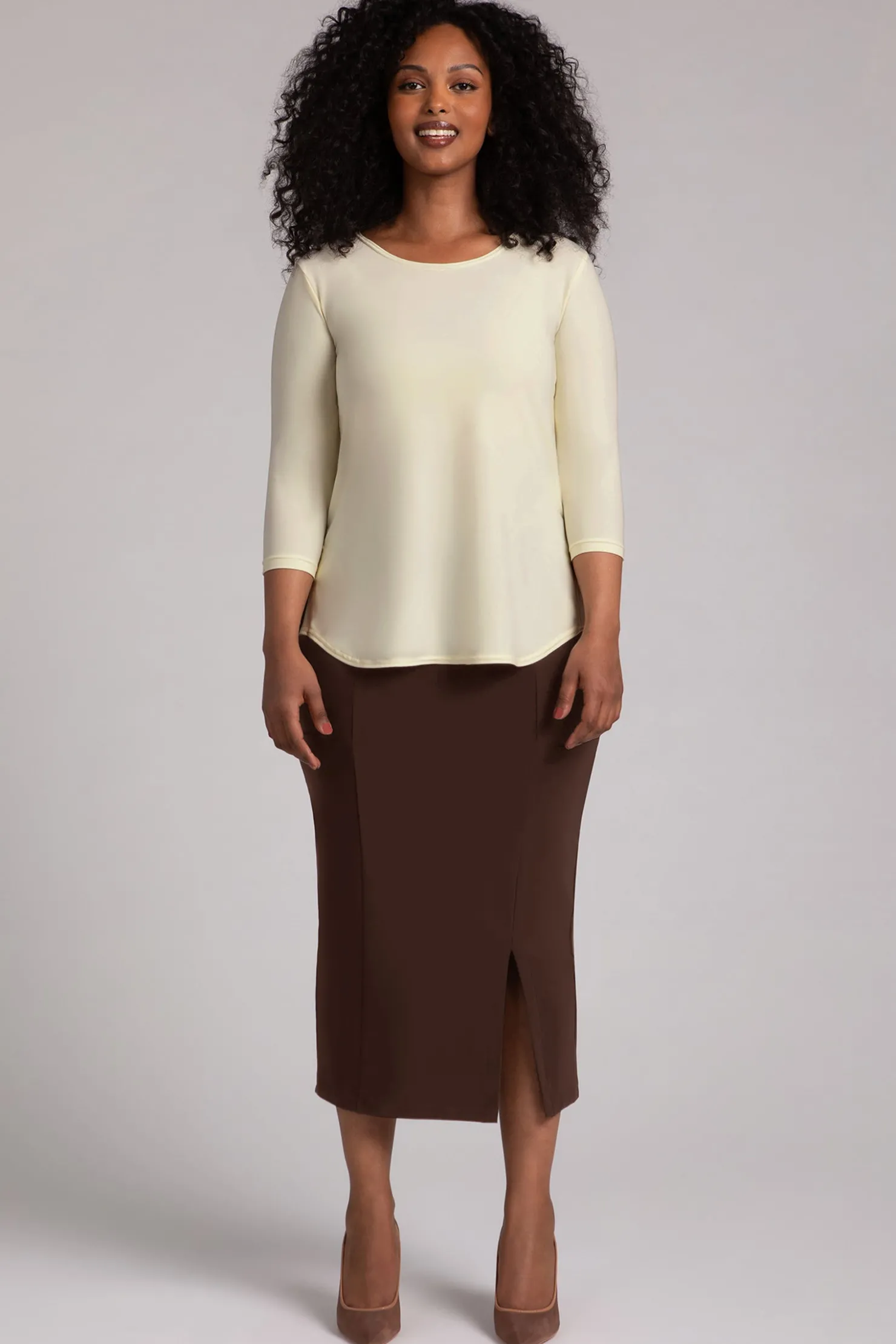 Sympli Tops>Go To Classic T Relax LemonChiffon