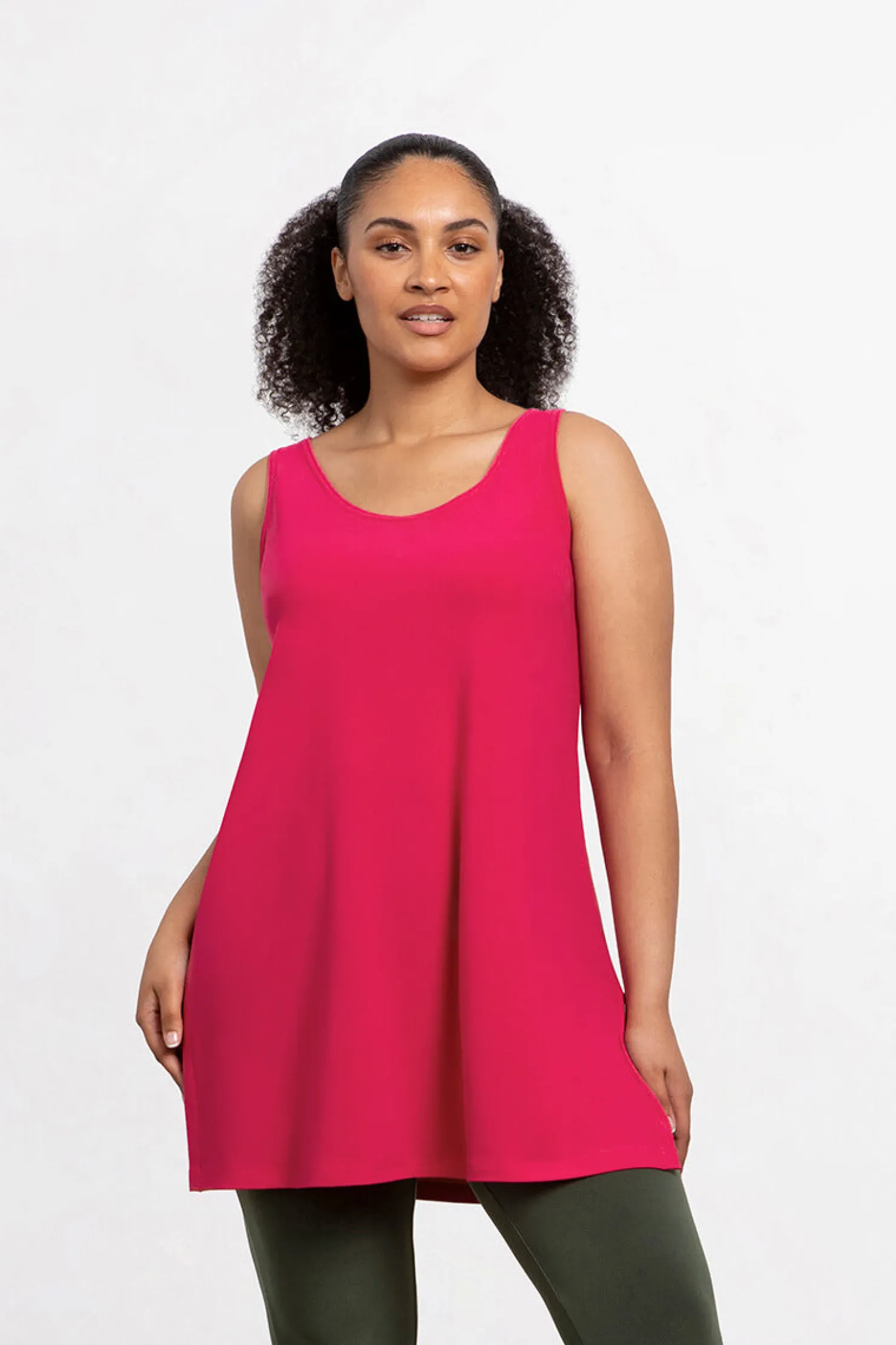Sympli Tops>Go To Tank Tunic Watermelon