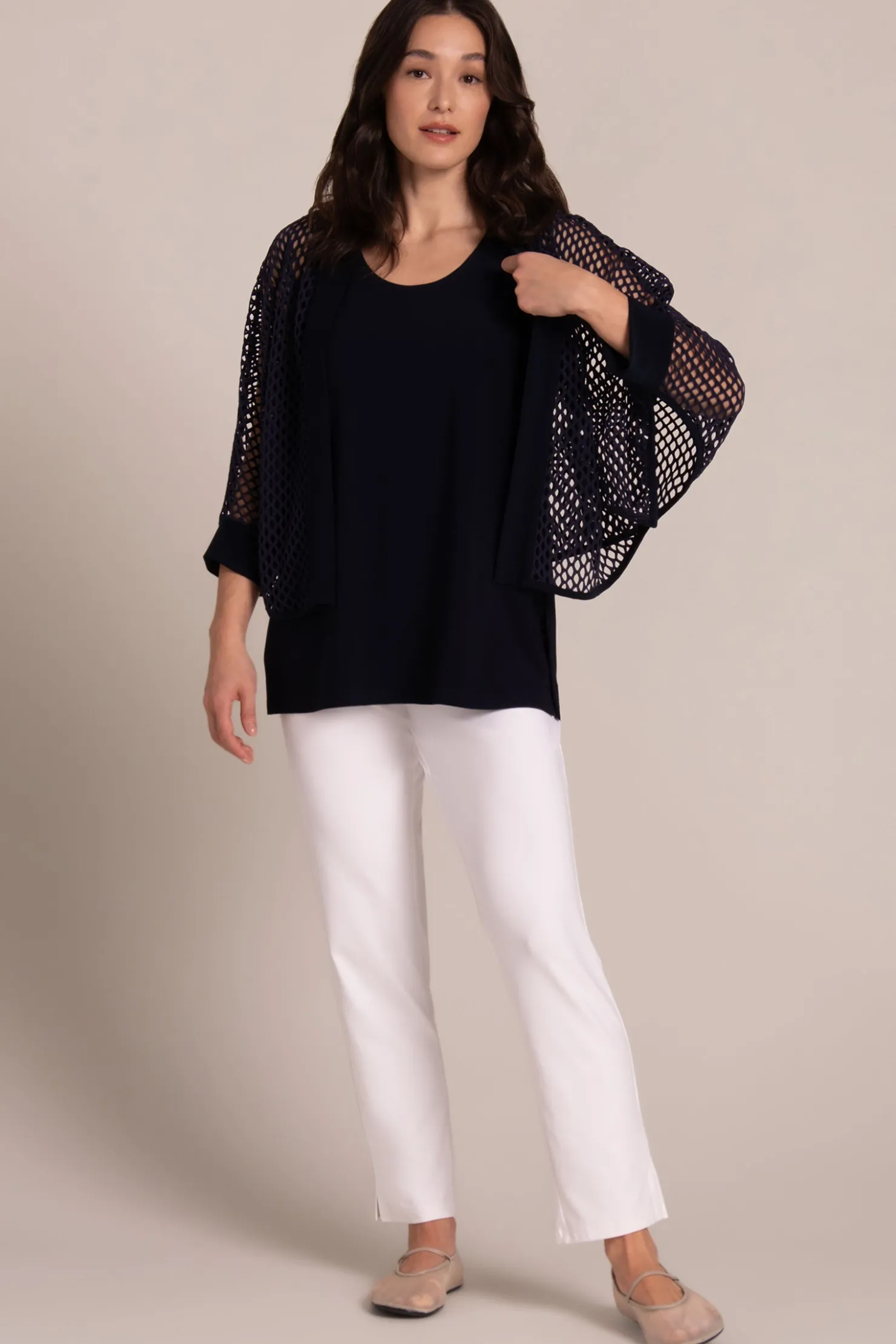 Sympli Bottoms>Narrow Pant Midi White