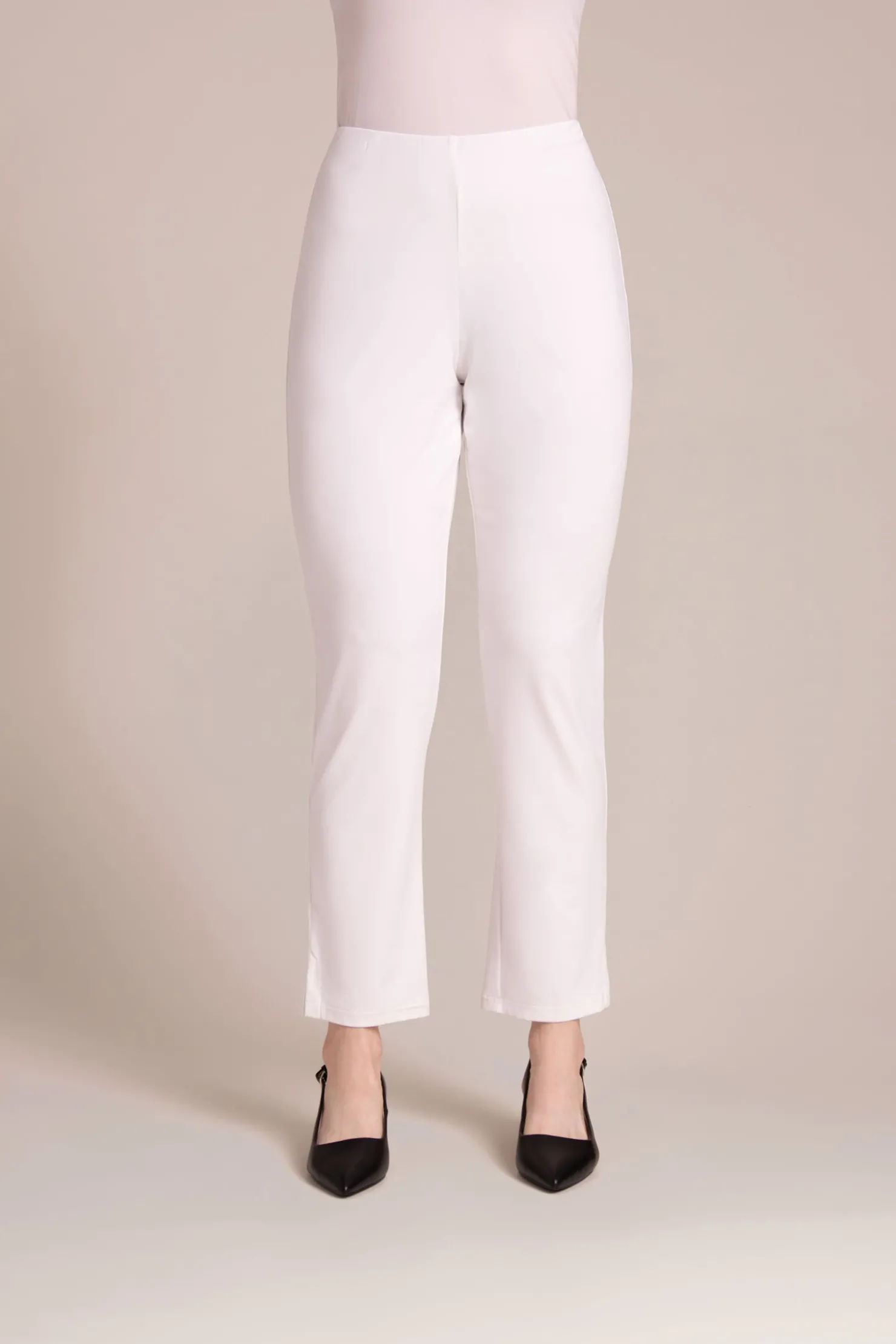 Sympli Bottoms>Narrow Pant Midi White