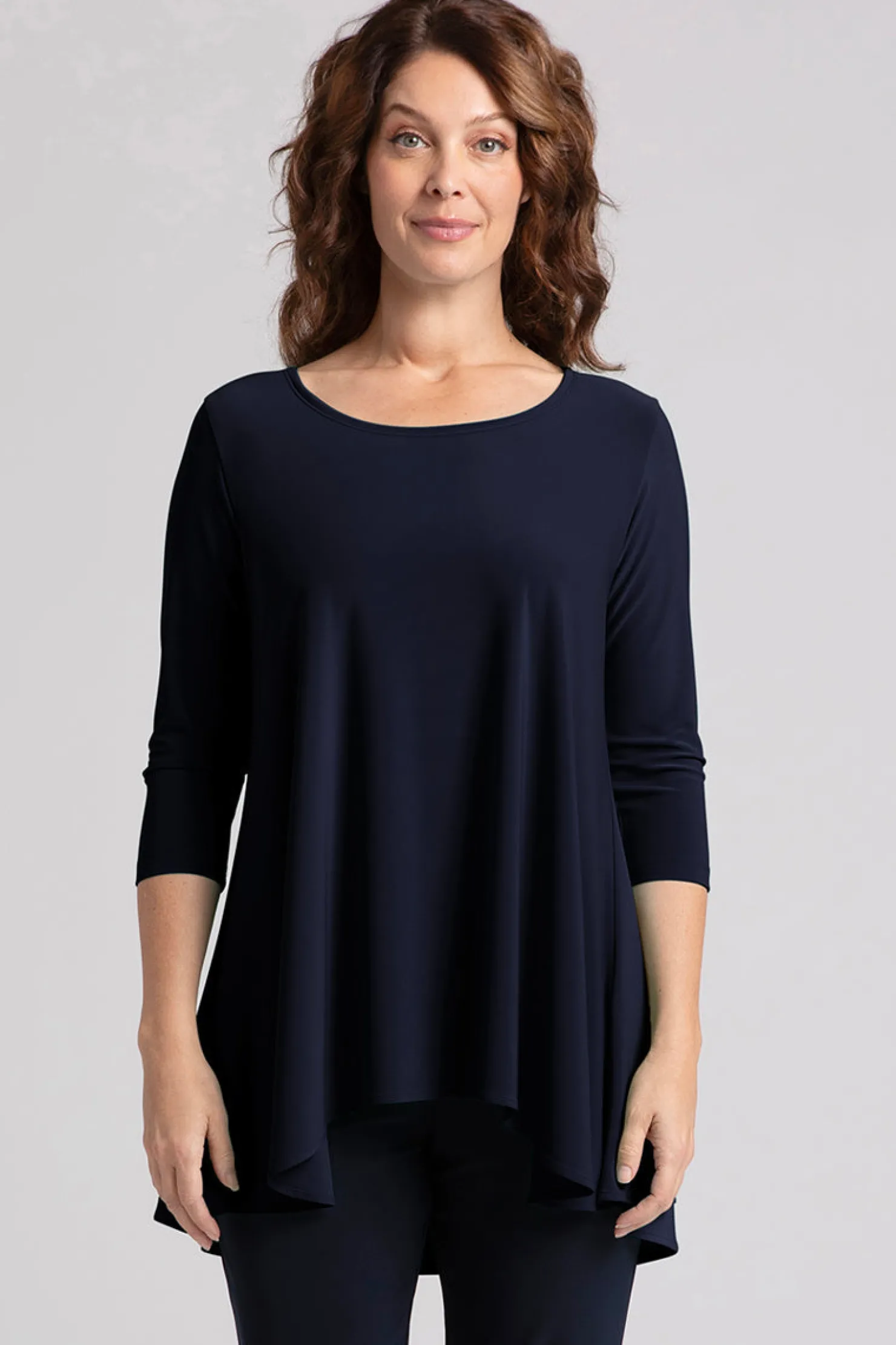 Sympli Tops>Nu True T Navy