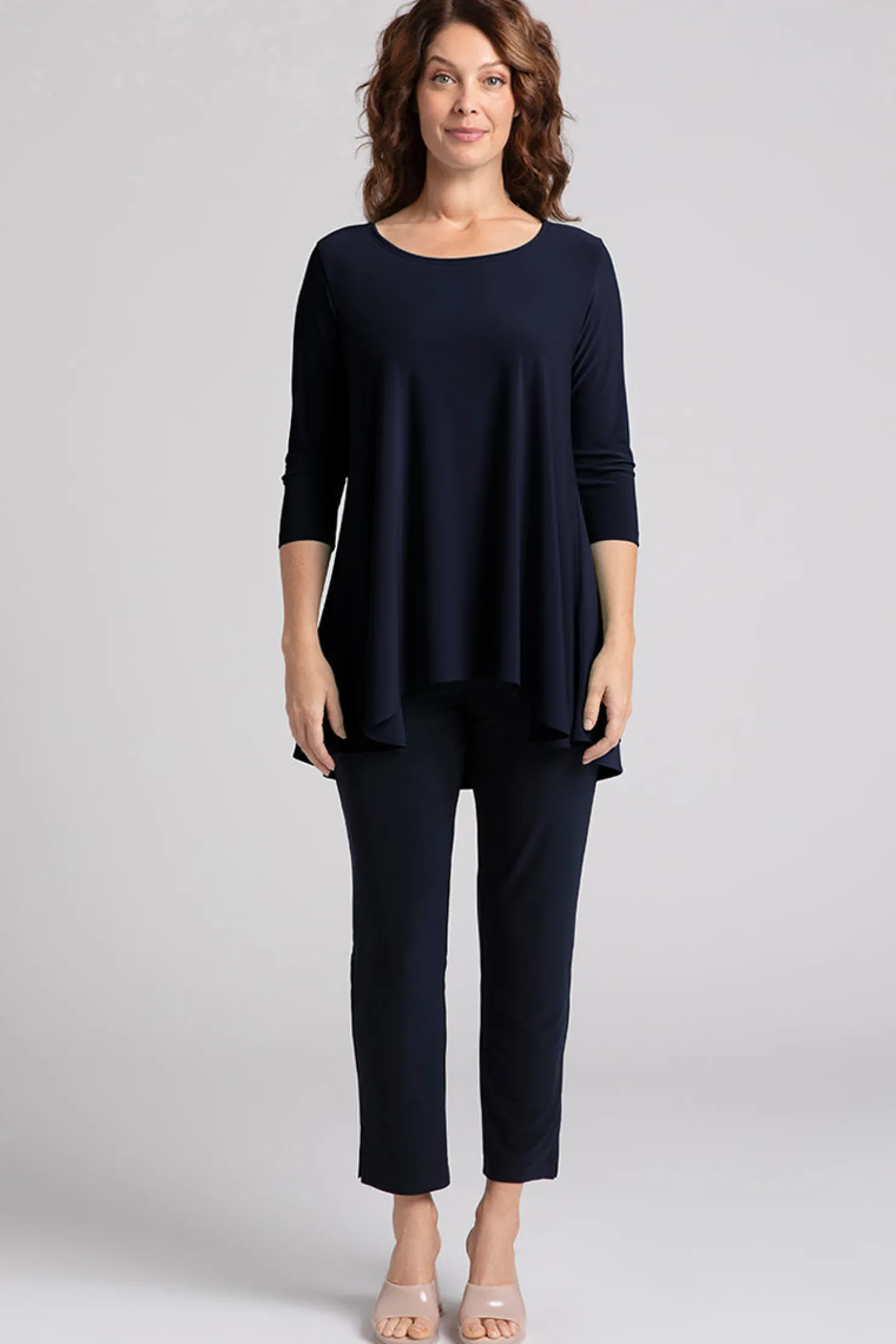 Sympli Tops>Nu True T Navy