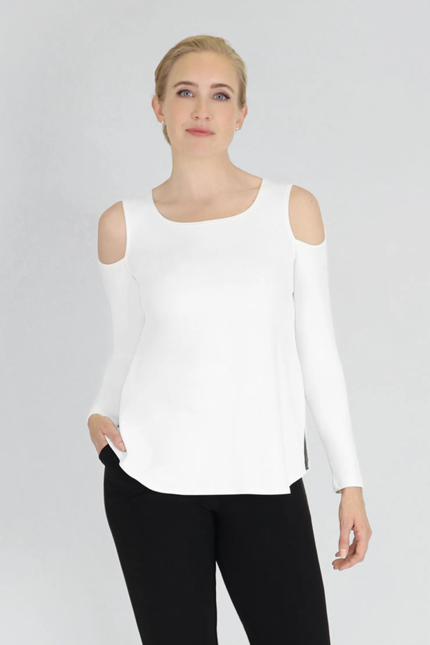 Sympli Tops>Nuglimpse T Relax White
