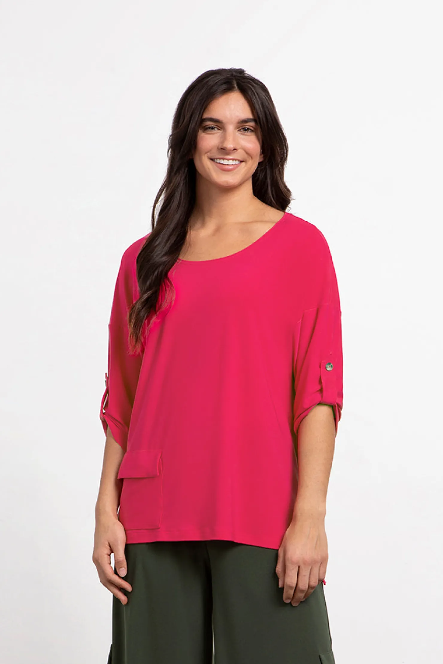 Sympli Tops>Safari Top Watermelon