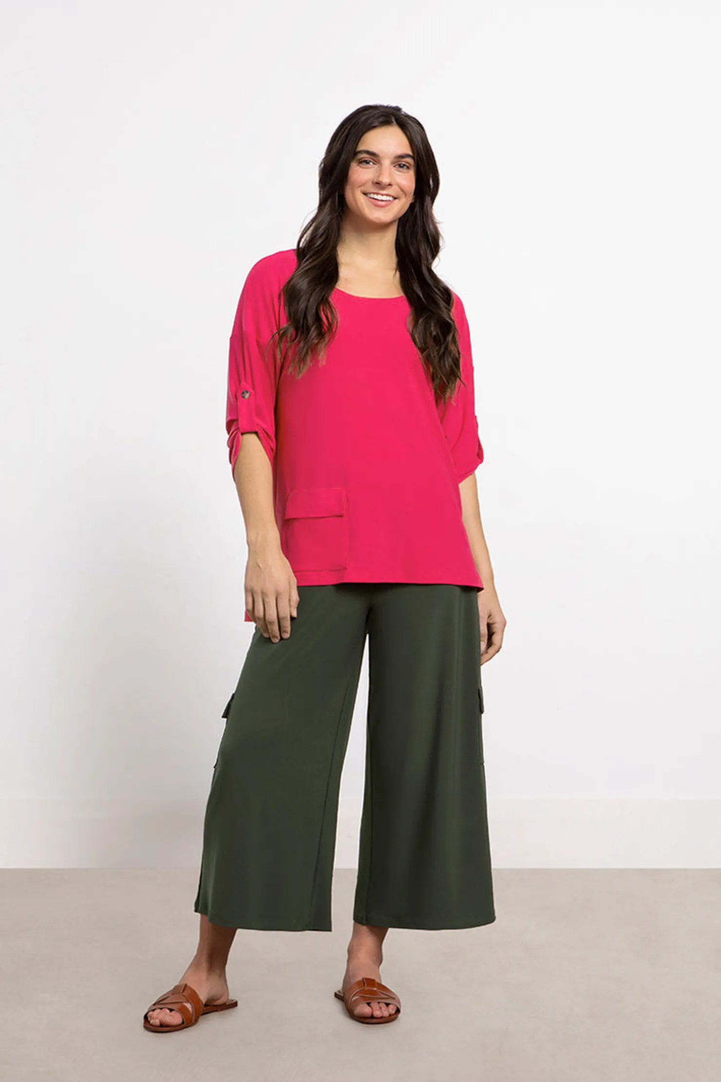 Sympli Tops>Safari Top Watermelon
