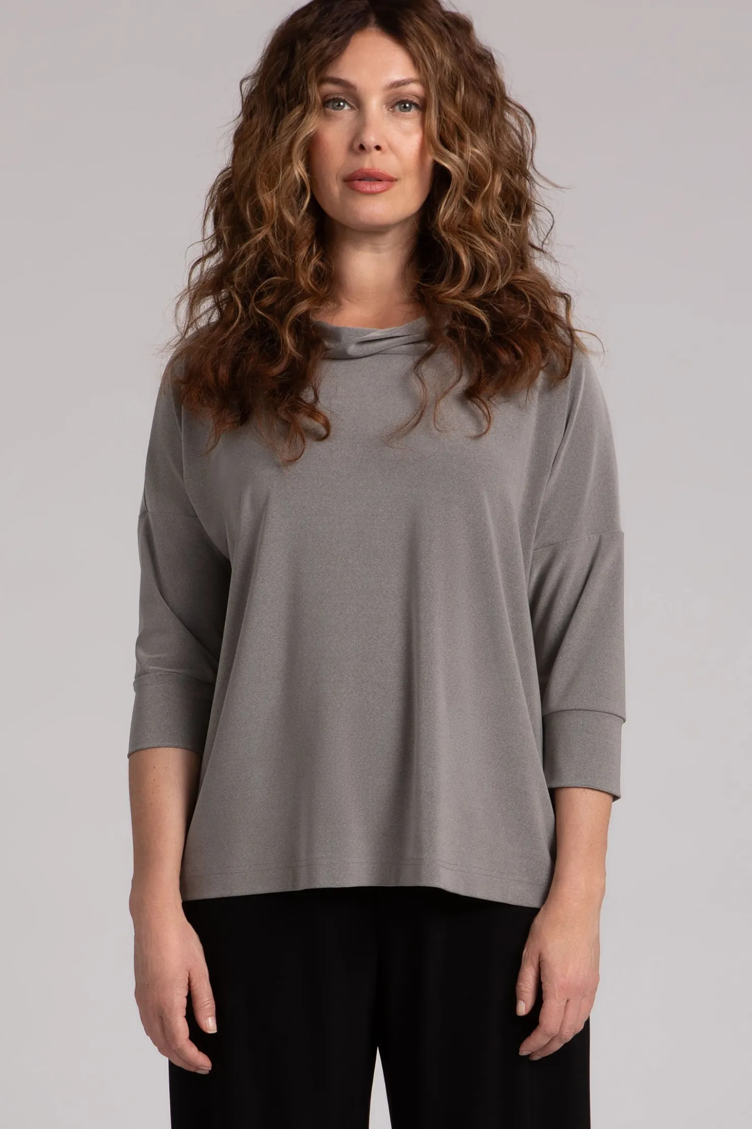 Sympli Tops>Slouch Sweatshirt MelangeSand