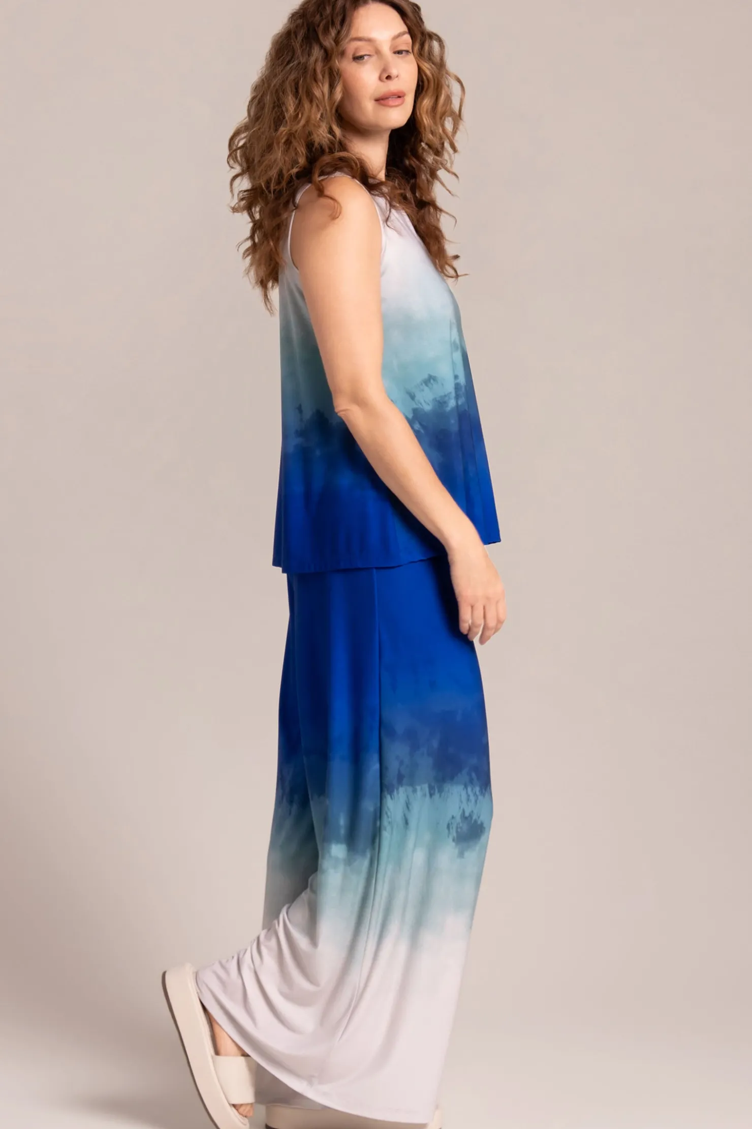 Sympli Tops>Trapeze Tank Sand&Surf
